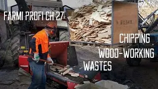 FARMI PROFI CH27 [6] - chipping WOOD WORKING wastes with the NEW ROLLER!