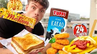 Ich ESSE 1 Tag wie in meiner SCHULZEIT (EXTREM UNGESUND)
