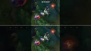 League of Legends 30 vs 60 FPS #shorts #short #leagueoflegends