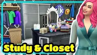 The Sims 4 Study and Walk in Closet - Room Speed Build