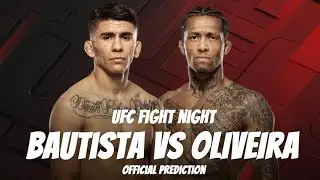 UFC FIGHT NIGHT MARIO BAUTISTA VS VINICIUS OLIVEIRA OFFICIAL PREDICTION| #shorts #ufc #ufcfightnight