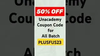 Unacademy 100%off, Unacademy 50%off Discount Coupon Code, unacademy free subscription #Unacademy_c