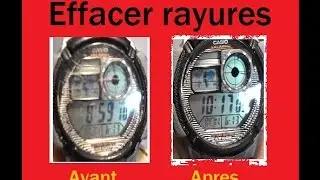 Effacer les rayures d'une montre