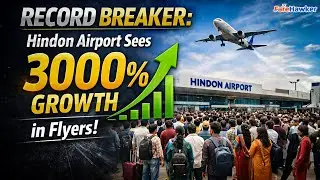 Hindon Airport Sets National Record With 3000% Passenger Growth#AviationNews #HindonAirport