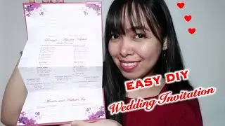 EASY DIY ELEGANT WEDDING INVITATION | Easy Step By Step Tutorial