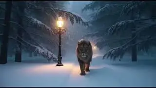 Magical Snow Fall Ambience with soothing music. Fantasy Forest for studying , relaxing and sleeping.