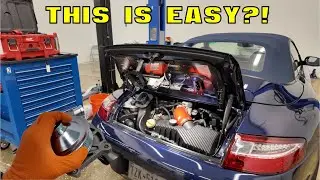Operation Water Pump and Thermostat on a 911 Carrera 4.