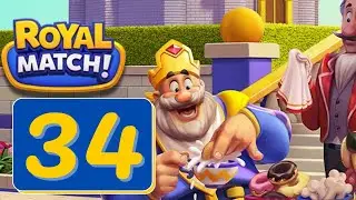 Royal Match - Area 34 - Campsite Gameplay