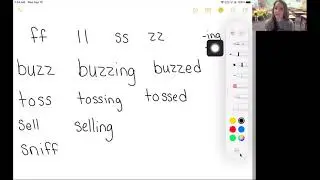 Double consonant endings with -ing and -ed