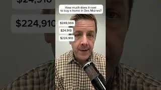 How much does it cost to buy a home in Des Moines, Iowa?  #desmoinesrealestate