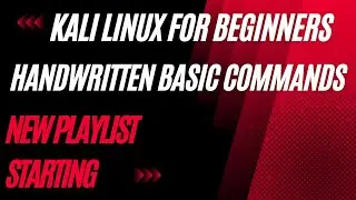 basic commands of kali linux and new playlist | kali linux for beginners