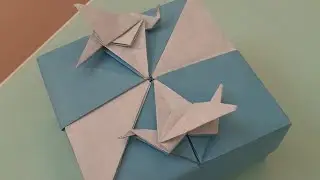 Origami/ Tutorial/Box piega Gru,scatola mista  (By Tomoko Fuse)