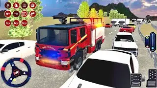 Fire Truck Simulator: Emergency Rescue Through Extreme Highway Traffic! 🚨🚒 (Ultra Graphics)