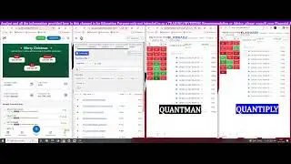 #ALGOTRADING with #QUANTMAN & #QUANTIPLY #livestreaming (TRADE FLIX) -24.12.2025 - EPISODE - 513