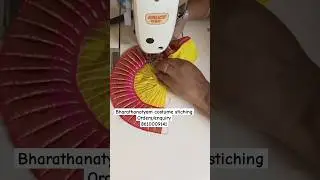 bharathanatyam costume small fan stiching #classicaldancecostume #shorts