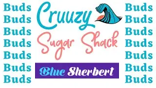 Cruuzy Sugar Shack &ldquo;Blue Sherbet&rdquo; Buds