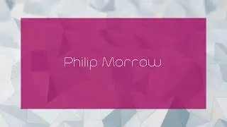 Philip Morrow - appearance
