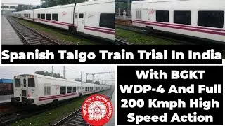 Indian Railway🔷High Speed Trial Of Talgo Train From Delhi To Mumbai Central 🔷Full 200 Kmph Speed