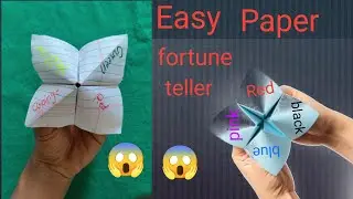 Бумажная гадалка l как сделать бумажную игру l бумажная игра поделка