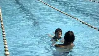 DIEGO 1ST DAY OF SWIM CLASS SUMMER 2010