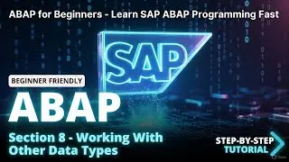 SAP ABAP Programming For Beginners - Section 8 - Working With Other Data Types