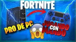 PRO DE FORTNITE *PC* JUEGA POR PRIMERA VEZ CON MANDO *PS4* - ByDeerky