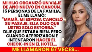 Mamá, mi esposa canceló tu pasaje: “Solo estorbas”… Al intentar el check-in me llamaron 67 veces