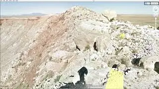Meteor Crater full trail, geological Google Earth virtual tour