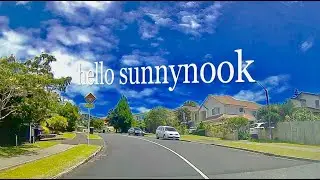 Driving Sunnynook, North Shore, Auckland, New Zealand