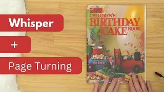 ASMR Page Turning And Whispering | Iconic Birthday Cake Book