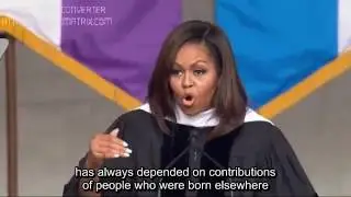 [engsub] Michelle Obama Gives Final Commencement Speech