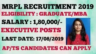 Apply online for MANGALORE REFINERY PETROCHEMICAL LIMITED RECRUITMENT 2019 || latest job updates