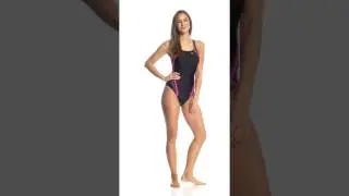 Speedo Women's PowerFLEX Eco Print Quantum Splice Chlorine Resistant One Piece... | SwimOutlet.com