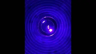 Continued Ferrofluid w/ UV light showing energy flow in the torus