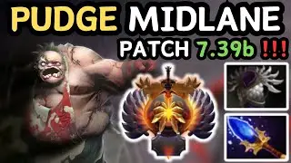 🔥 NEW PATCH 7.39b - IMMORTAL PUDGE Midlane Gameplay 🔥 Pudge Perspective - Dota 2