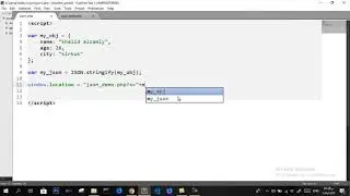 send javascript object by json to php file by get