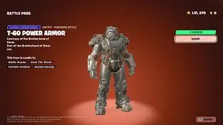 Fortnite: T-60 Power Armor Skin Gameplay #fortnite #fortniteclips #fortniteclipz #gaming
