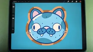 ASMR Drawing 🐱 Cat Cookie Sticker Coloring 🍪