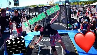 DOING LIVE TRAMPOLINE TRICKS WITH MILLIONS OF PEOPLE WATCHING! (X-Games 2018)