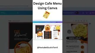 Food Menu Card Design Using Canva