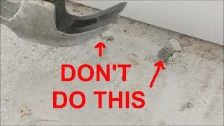 How to Remove Concrete Nail Without Making a Big Crater My Way