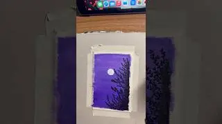 Easy acrylic painting #art #painting #acrylicpainting #sunset #canvas #beginertutorial