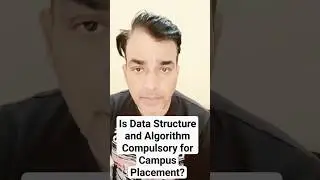 is data structure and algorithm compulsory for campus placement?#tech #coding #placement