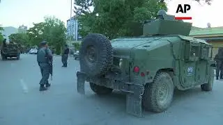 Explosion near police station after suicide bombers attack Afghan capital