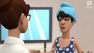 Lady skips the math 🧮 test/grounded 
