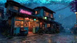 Rainy Streets at Midnight 🌧️ 90s Lofi Chillhop for Study, Sleep & Calm | 12 Hours Chill Mix
