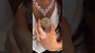 Bridal Diamond Necklace & Ring #viral #diamond #necklace #rings #trending #shorts #style #jewellery