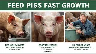 How to Feed Pigs Properly for Fast Growth #smfarmertv