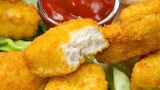 chicken nuggets restaurant style | homemade chicken nugget recipe how to make crispy chicken nuggets