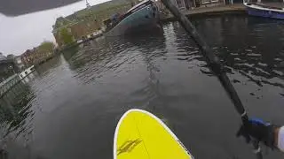 SUP-boarding Dutch Style: Leiden city center canals